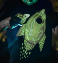 Splat Planet T-Shirt Space Art.SPG0031 Детская футболка (светится в темноте)