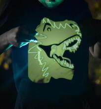 Splat Planet T-Shirt Dinosaur Art.SPG0021 Детская футболка (светится в темноте)