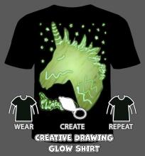 Splat Planet T-Shirt Dinosaur Art.SPG0021 Детская футболка (светится в темноте)