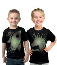Splat Planet T-Shirt Dinosaur Art.SPG0021 Детская футболка (светится в темноте)