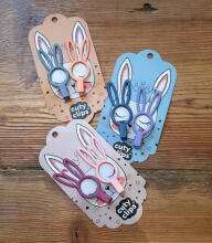 Cuty Clips Bunny  Art.CL0012 Oriģinālas matu spradzīte 2gb