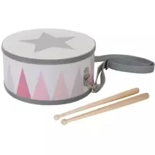 JaBaDaBaDo Drum Art.M14087 Pink Musical wooden drum