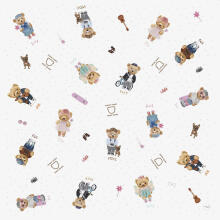 CEBA 308-132-000 Less mess mat protective mat 120x120 Fluffy Puffy Teddy