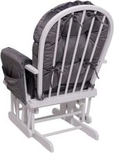 Mendler Relaxing Rocking Chair Art.HWC-C76 Velvet Grey  Šūpuļkrēsls
