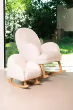 Childhome Rocking Chair Art.BB65182 Teddy Of White Šūpuļkrēsls barošanai