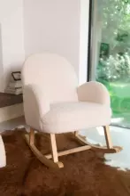 Childhome Rocking Chair Art.BB65182 Teddy Of White Šūpuļkrēsls barošanai