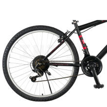Pusaudžu velosipēds Champions 24 Tempo (TMP.2401) melns/sarkans