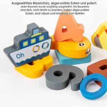 Wooden Puzzles Montessori 6 in 1  Art.241379 Koka puzle Montessori