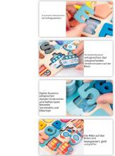 Wooden Puzzles Montessori 6 in 1  Art.241379 Koka puzle Montessori