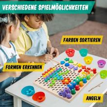 Faerly® Montessori Toy Magnetic Game 5 in 1 Art.241385 Koka puzle Montessori