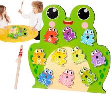 Generisch Magnetic Fishing Games Frog Art.241387 Koka puzle ar magnētiem Vardīte
