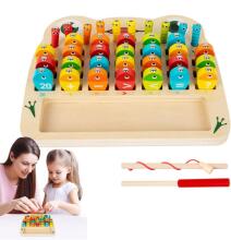 Riaisttd Fishing Wood Game Alphabet and Number Art.241388 Koka puzle ar magnētiem