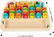 Riaisttd Fishing Wood Game Alphabet and Number Art.241388 Koka puzle ar magnētiem