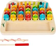 Riaisttd Fishing Wood Game Alphabet and Number Art.241388 Koka puzle ar magnētiem
