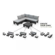 Garden sofa two-seater Elements 2 Seater gray/light gray