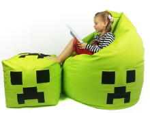 Qubo™ The Cube 50 Minecraft Art.241479 Apple Бин бег (bean bag) пуф