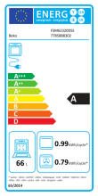 BEKO Cooker FSM62320DSS 60 cm, A, Gas/Electric, LED screen, Inox color/black glass