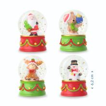 Magic Moments SF - Glitter snow globe. 4 assorted