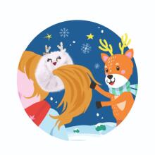 Magic Moments SF - Reindeer hair tie. 3 assorted