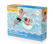 BESTWAY 43009 Cool Comfort Double Swimming Ring Blue 1.88x1.17