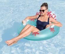 BESTWAY 43730 Swimming ring with backrest Coral reef 1.07x1.13