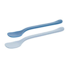 A0691 SET OF FLAT SPOONS 2PCS BLUE