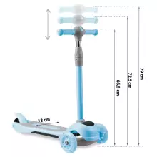 Ricokids Scooter Led Art.765003 Blue Children's scooter higher quality with light effects