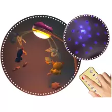 Ricokids Musical Mobile Art.RK-813 Pink Musical carousel with projector
