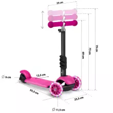 Ricokids Buggy Art.243744 Pink  Three-wheeled scooter