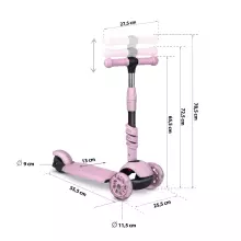 Ricokids Cubi Art.243745 Pink Three-wheeled scooter