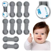 Ricokids  Cabinet Lock Art.798301 Multifunctional blocker (10 pcs.)
