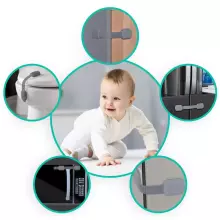Ricokids Strap Lock Art.798101 Drawer/refrigerator protection,6 psc