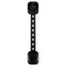 Ricokids Strap Lock Art.7798202 Black  Drawer/refrigerator protection,6 psc