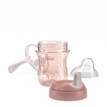 180622 NO-SPILL CUP WITH HARD SPOUT 200ML 6+ PINK