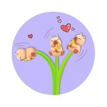 Capybara Happy Life - Wiggly fineliner, line width 0.5 mm, 3 assorted