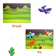 TREFL 62606 Skillmatics Foil Fun Dinosaur Land