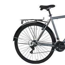 Pilsētas velosipēds Bisan 28 Hardy Pelēks/melns (Rata izmērs: 28" Rāmja izmērs: M)