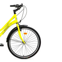 Pilsētas velosipēds Bisan 28 Smile Dzeltens/melns (Rata izmērs: 28 Rāmja izmērs: S)