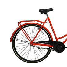 Pilsētas velosipēds Bisan 28 Paradise Sarkans/pelēks (Rata izmērs: 28" Rāmja izmērs: M)
