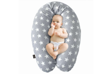 La Bebe™ Rich Maternity Pillow Art.24432 Beige Cars Pakaviņš (pakavs) mazuļa barošana, gulēšanai, pakaviņš grūtniecēm, 34x104 cm