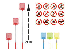 Beper C206UTI020 Telescopic Fly Swatter Paddle