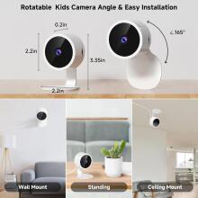 La bebe™ Accessories Wi-Fi Camera 120 Degree Vertical Art.244579