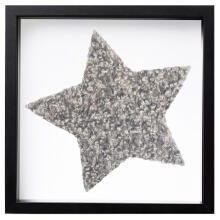 Room Accesories Art.246382 Decorative wall art in frame  "Star" – fluffy textile panel for kids' room