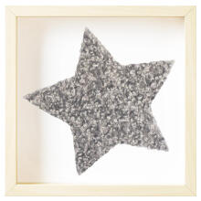 Room Accesories Art.246382 Decorative wall art in frame  "Star" – fluffy textile panel for kids' room