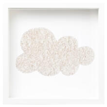 Room Accesories Art.246385 Decorative wall art in frame "Cloud" – fluffy textile panel for kids' room