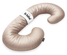 La Bebe™ Maternity Satin Pillow Sì - Duo Art. Art.246558 Satīna audums, bēšs. Daudzfunkcionāls spilvens/pakavs grūtniecēm, ar memory foam
