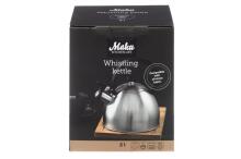 Maku Basic Whistling Kettle steel 2 L