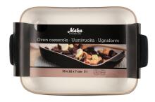 Maku Oven casserole ceramic black 3 L 35x22 cm
