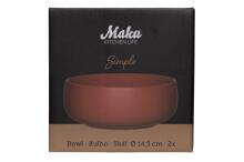 Maku Simple bowl 14,5 cm terracotta 2 pcs