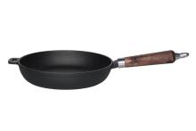Maku Fry pan cast iron wooden handle 24 cm